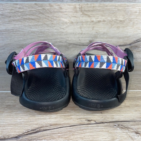 Chaco Women's Z/Cloud X2 Remix Poplin Berry Sport Outdoor Sandals Size 8 Purple - Picture 7 of 10